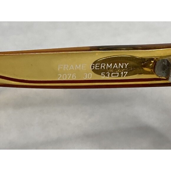 CHRISTIAN DIOR 2076 30 Gold/Brown Round Eyeglasses 53/17 Frames Only - Picture 7 of 11